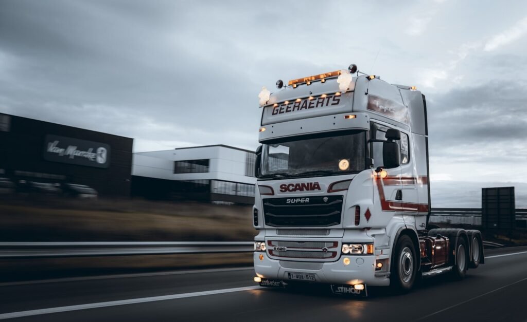 a large truck on the road